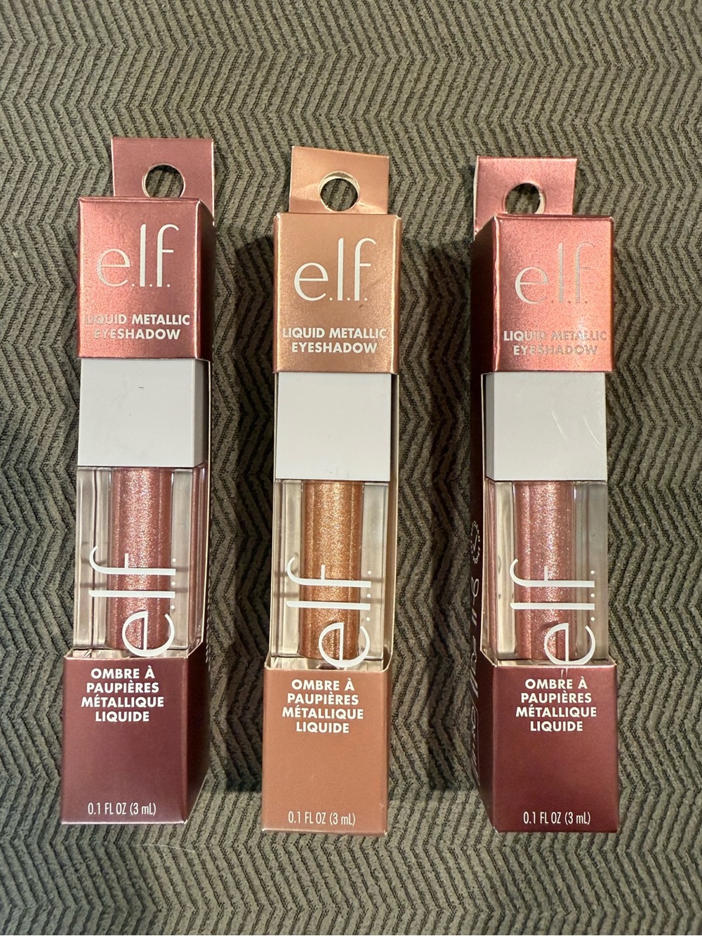 e.l.f. Liquid Metallic Eyeshadow Bundle of 3